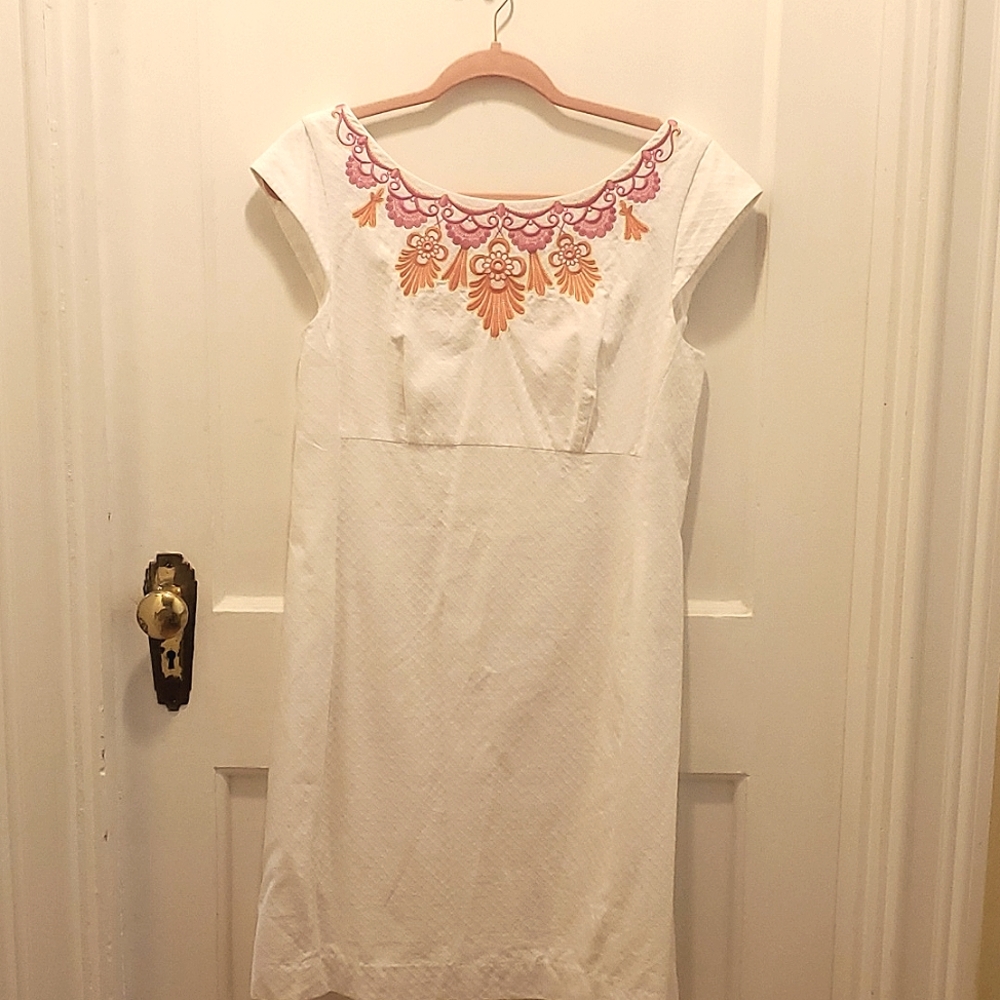Lilly Pulitzer Allura Adorn embroidered White dress